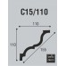 Плинтус потолочный (карниз) C15/110