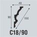 Плинтус потолочный (карниз) C18/90