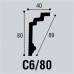 Плинтус потолочный (карниз) C6/80