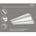 Плинтус потолочный (карниз) A210